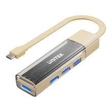 UNITEK H1319ACL01 4-Port USB-A & USB-C Bi-Directional Hub with Detachable Cable, 5Gbps High-Speed Data Transfer, Plug & Play Multi USB Adapter