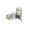 UNITEK OT1093ATP01 Cat7 Pass-Through RJ45 Connector Shielded Gold-Plated 10Gbps 600MHz