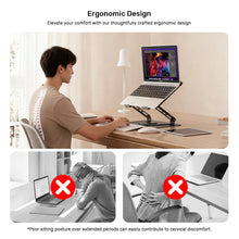 UNITEK OT1098AGY01 Adjustable Laptop Stand 360° Rotation Detachable Cooling Fan Carbon Steel Aluminum