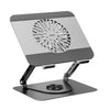UNITEK OT1098AGY01 Adjustable Laptop Stand 360° Rotation Detachable Cooling Fan Carbon Steel Aluminum