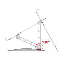 UNITEK OT180SL01 Adjustable Laptop Stand 360° Rotating Base Aluminium 4.4kg Support Foldable Ergonomic