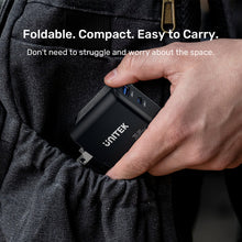 UNITEK P1119A 35W GaN Wall Charger PD35W QC18W Foldable Plug Travel Charger for iPhone Samsung MacBook Air