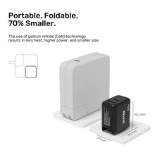 UNITEK P1119A 35W GaN Wall Charger PD35W QC18W Foldable Plug Travel Charger for iPhone Samsung MacBook Air