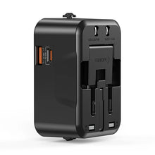 UNITEK P1120ABK01 Universal Travel Adapter 20W PD 18W QC 3.0 4-in-1 Plug for over 200 Countries USB-C USB-A