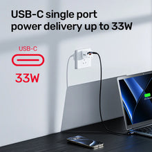 UNITEK P1125AWH01-US 33W Mini USB Wall Charger Dual Port USB-C PD 33W USB-A 30W for iPhone Samsung iPad