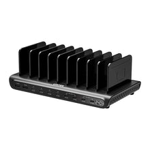 UNITEK P1230CBK01-EU 240W 10-Port USB Charging Station 8 USB-C 2 USB-A Smart Charger for Laptops Tablets Phones
