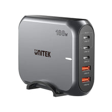 UNITEK P1234AGY01-EU 188W PD3.1 GaN Desktop Charger 5-Port 140W for MacBook Pro USB-C USB-A EU