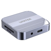 UNITEK S1244CGY01 Magnetic SD/Micro SD Card Reader 6-in-1 PD100W HDMI 4K@60Hz AUX for iPhone 15+ MagSafe