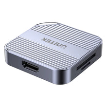 UNITEK S1244CGY01 Magnetic SD/Micro SD Card Reader 6-in-1 PD100W HDMI 4K@60Hz AUX for iPhone 15+ MagSafe