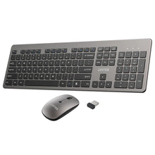 UNITEK T054AGY01-US SlimDuo 2.4GHz Wireless Keyboard and Mouse Combo Space Gray 1600 DPI Silent