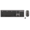 UNITEK T054AGY01-US SlimDuo 2.4GHz Wireless Keyboard and Mouse Combo Space Gray 1600 DPI Silent