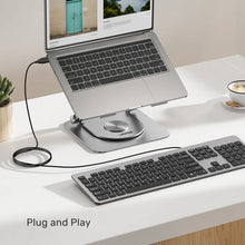 UNITEK T052AGY01-US SlimTap Ultra Light Wired Keyboard 104 Keys Space Grey USB-A Silent Ergonomic