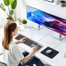 UNITEK T052AGY01-US SlimTap Ultra Light Wired Keyboard 104 Keys Space Grey USB-A Silent Ergonomic