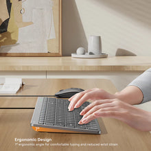 UNITEK T053AGY01-US SlimTap Ultra Light Wired Keyboard 99 Keys Space Grey USB-C/USB-A Silent Ergonomic