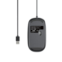 UNITEK T060BGY01 SlimTrack Wired Optical Mouse 1600 DPI Silent USB-A for Laptop PC