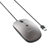 UNITEK T060BGY01 SlimTrack Wired Optical Mouse 1600 DPI Silent USB-A for Laptop PC