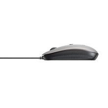 UNITEK T060BGY01 SlimTrack Wired Optical Mouse 1600 DPI Silent USB-A for Laptop PC