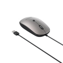 UNITEK T060BGY01 SlimTrack Wired Optical Mouse 1600 DPI Silent USB-A for Laptop PC