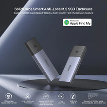 UNITEK S1251AGY01 SolidForce Smart Anti-Loss M.2 NVMe SSD Enclosure 10Gbps Apple Find My Tracking