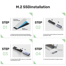 UNITEK S1251AGY01 SolidForce Smart Anti-Loss M.2 NVMe SSD Enclosure 10Gbps Apple Find My Tracking