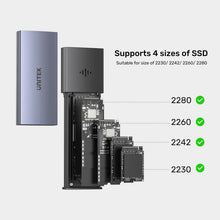 UNITEK S1251AGY01 SolidForce Smart Anti-Loss M.2 NVMe SSD Enclosure 10Gbps Apple Find My Tracking