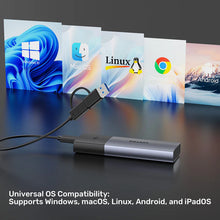UNITEK S1251AGY01 SolidForce Smart Anti-Loss M.2 NVMe SSD Enclosure 10Gbps Apple Find My Tracking