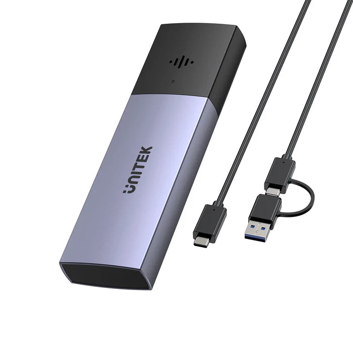 UNITEK S1251AGY01 SolidForce Smart Anti-Loss M.2 NVMe SSD Enclosure 10Gbps Apple Find My Tracking
