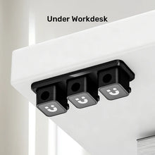 UNITEK T1117ABK01 SnapHold Magnetic Cable Clip Holder with Base 180° Rotating for Desk Cable Management