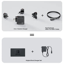 UNITEK P1242ABK01 Travel Tri Pro 65W GaN Charger Hub 3-in-1 USB-C 60W USB-A 5W HDMI 4K@60Hz Global Plugs
