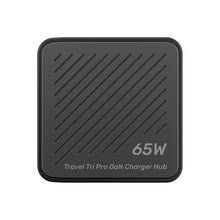 UNITEK P1242ABK01 Travel Tri Pro 65W GaN Charger Hub 3-in-1 USB-C 60W USB-A 5W HDMI 4K@60Hz Global Plugs