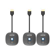 UNITEK V1711ABK01 Wireless HDMI Transmitter with Dual Receivers 1080P@60Hz 50M Plug and Play