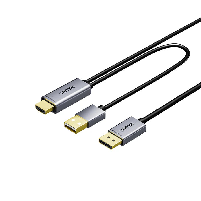 UNITEK V1714AGY01 HDMI to DisplayPort Cable 4K@60Hz 1.8M for PS5 Xbox PC Monitor HDR HDCP
