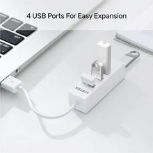 UNITEK Y-2146 4-Port USB 2.0 Hub 480Mbps White Plug and Play for Laptop Desktop