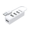 UNITEK Y-2146 4-Port USB 2.0 Hub 480Mbps White Plug and Play for Laptop Desktop