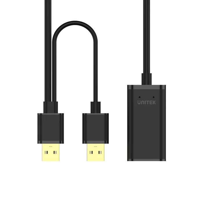 UNITEK Y-278 USB 2.0 Active Extension Cable 10M 480Mbps for Webcam Printer Microphone