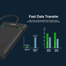 UNITEK Y-3036 DiskGuard Raiden 2.5 SATA HDD SSD Enclosure USB 3.0 5Gbps UASP Tool-Free eSports Design