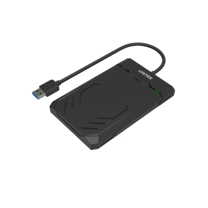 UNITEK Y-3036 DiskGuard Raiden 2.5 SATA HDD SSD Enclosure USB 3.0 5Gbps UASP Tool-Free eSports Design