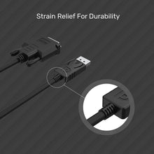 UNITEK Y-5118BA DisplayPort to DVI Cable 1.8M 1920x1200 for PC Monitor Apple Cinema Display