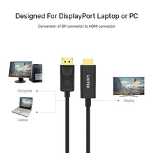 UNITEK Y-5118CA DisplayPort to HDMI Cable 1.8M Full HD 1920x1200 for PC Laptop Monitor HDTV