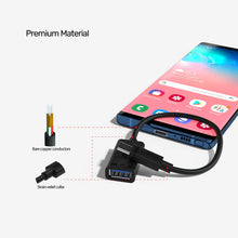 UNITEK Y-C476BK USB-C to USB-A Adapter 0.2M 5Gbps Cable for MacBook Chromebook Pixel USB 3.0