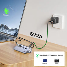 UNITEK H1337BGY01 uHUB Q4 4-in-1 USB-C Hub with 4 USB-A 5Gbps Ports & USB-C DC Power Input