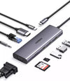UGREEN 15601 10-in-1 USB-C Hub: Dual 4K HDMI+VGA, Ethernet, 100W PD