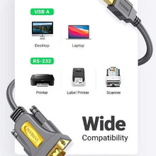 UGREEN 20222 USB to RS232 Serial Adapter 2m – DB9 & PL2303 Chip