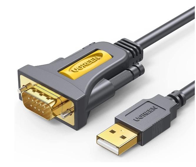UGREEN 20222 USB to RS232 Serial Adapter 2m – DB9 & PL2303 Chip