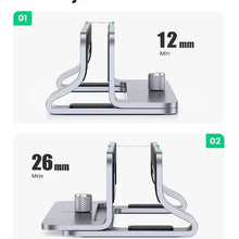 UGREEN 20471 Vertical Laptop Stand Aluminium Alloy Adjustable Width for MacBook PC Ultrabook
