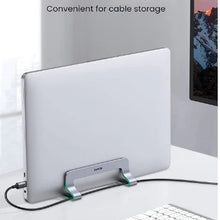 UGREEN 20471 Vertical Laptop Stand Aluminium Alloy Adjustable Width for MacBook PC Ultrabook