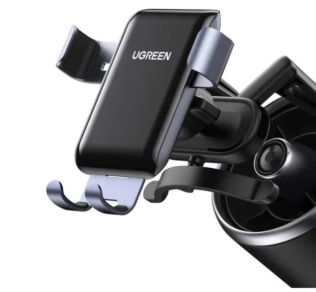 UGREEN 30401 Gravity Phone Holder for Round Air Vent Automatic Locking Car Mount for iPhone Samsung