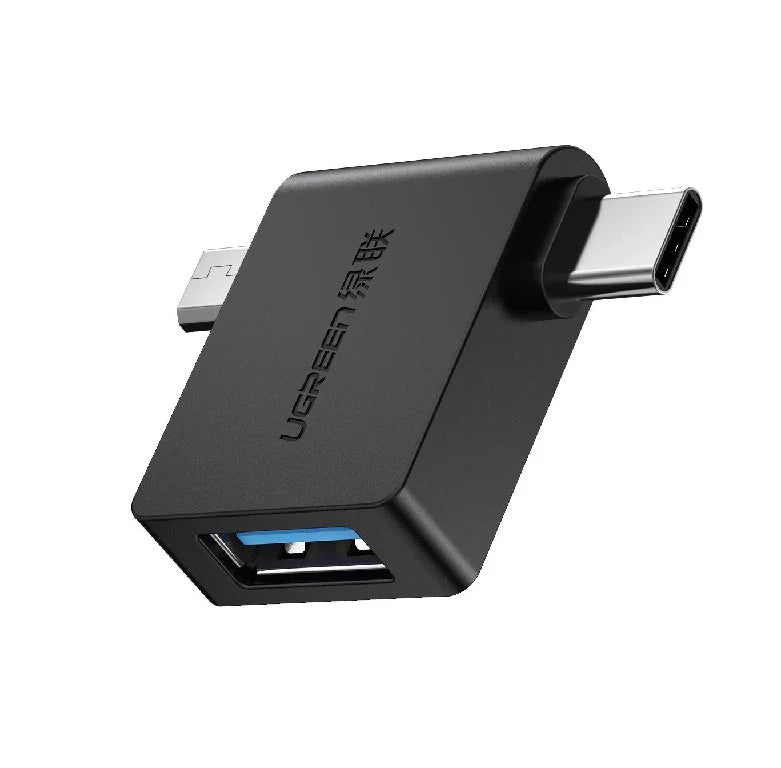 UGREEN 30453 2-in-1 USB-C Micro USB OTG Adapter – 5Gbps Data Transfer