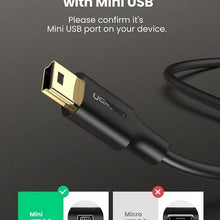 UGREEN 30472 Mini USB Cable 2m – 480Mbps Data Transfer & 2A Charging