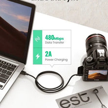 UGREEN 30472 Mini USB Cable 2m – 480Mbps Data Transfer & 2A Charging
